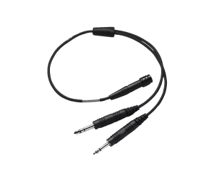 6 pin LEMO to dual plug adapter